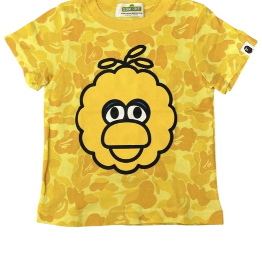 Sesame Street x Bape Yellow Kids T-Shirttr